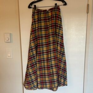 Rat Boi Dream Skirt Crimson Tartan Plaid Maxi Skirt